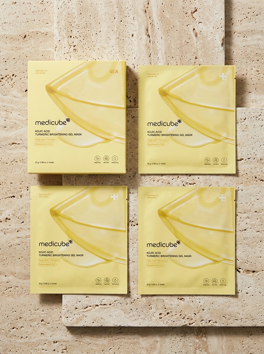 Medicube Kojic Acid Turmeric Gel Mask  confezione di 4 - 28g  - vista alternativa