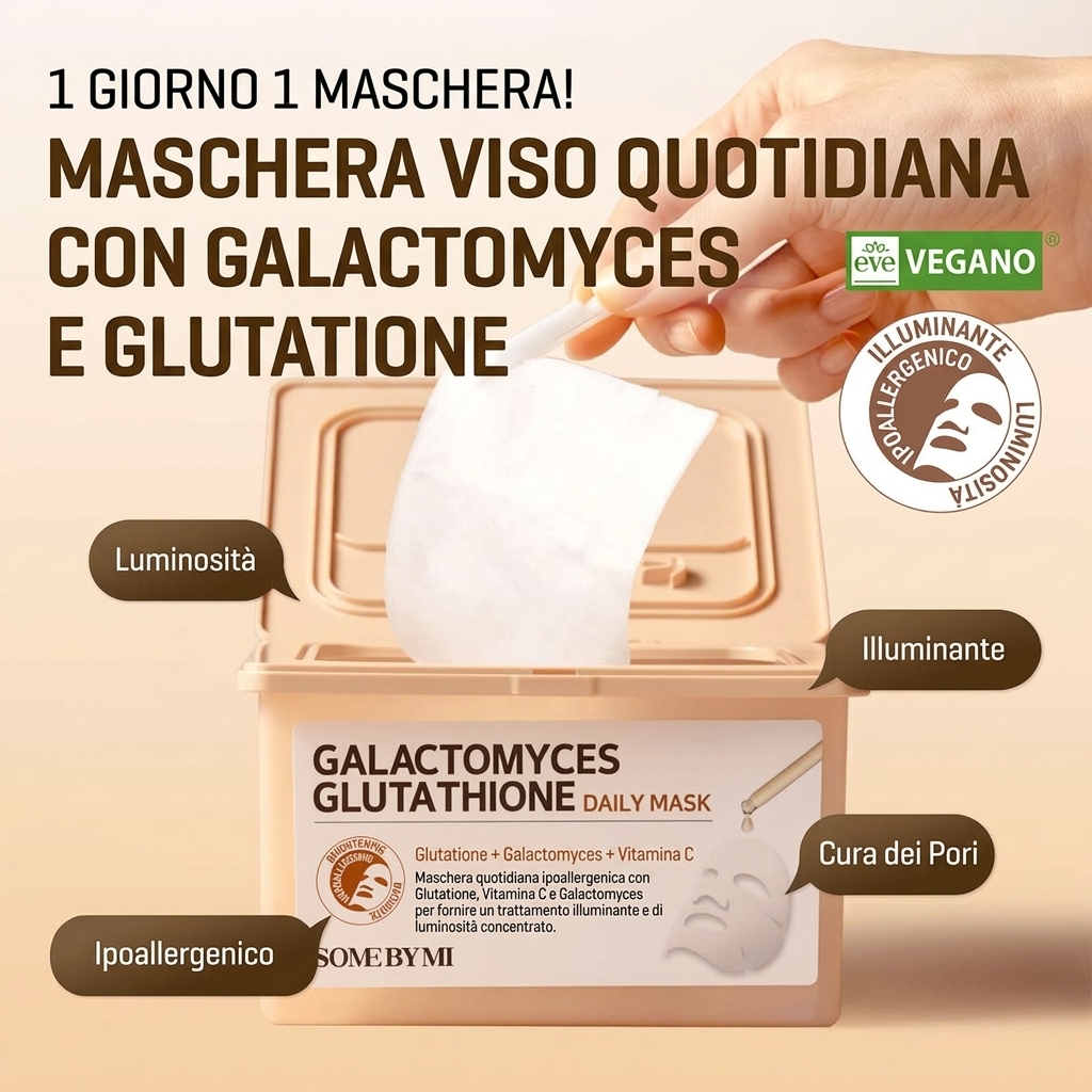 Galactomyces Glutathione  Daily Mask 30pz pack - vista 2