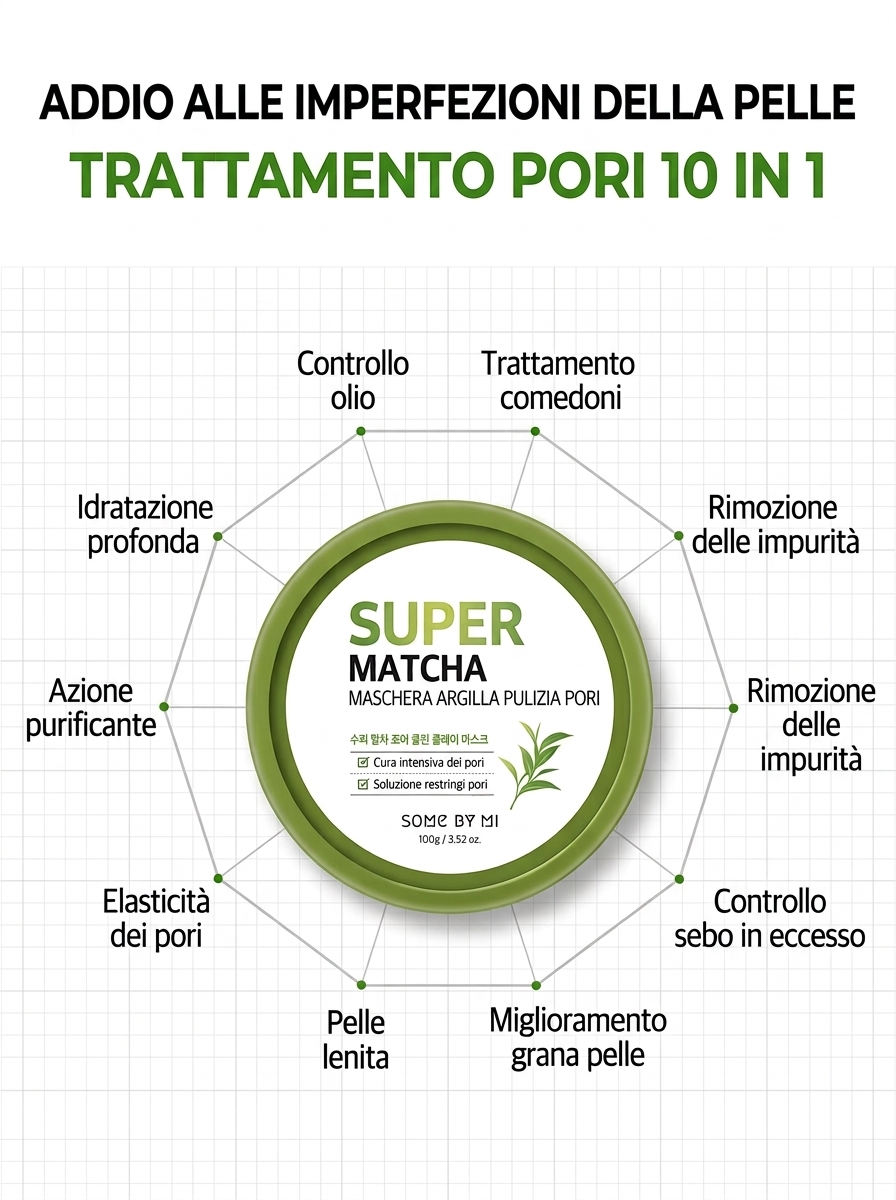 Super Matcha Pore Clean Clay Mask (100 g) - vista 3