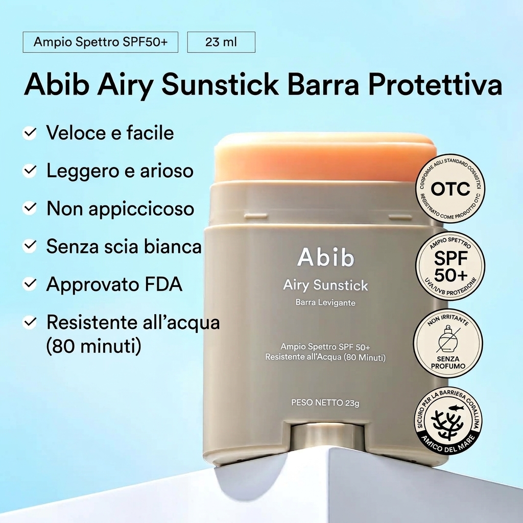 Abib Airy Sunstick Smoothing Bar SPF 50+ - vista alternativa