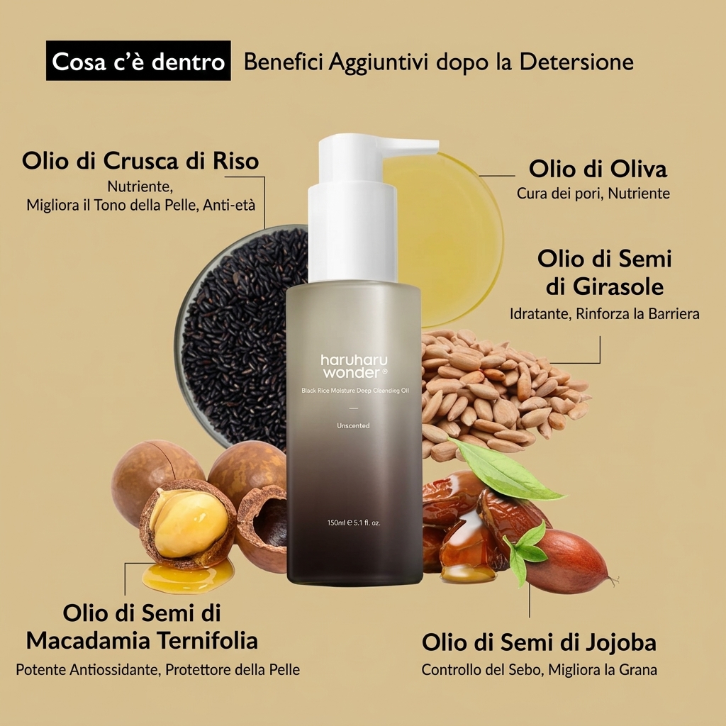 Haruharu Wonder Black Rice Moisture Deep Cleansing Oil - vista alternativa